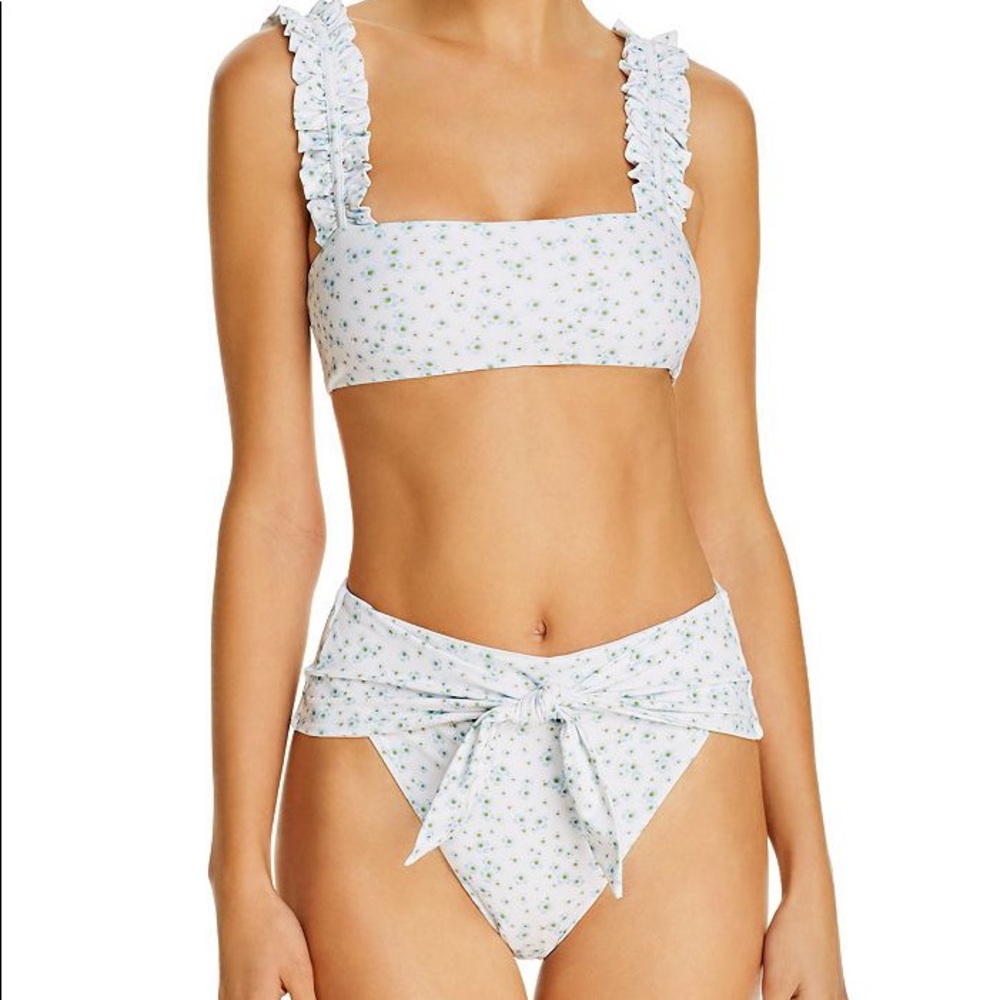WeWoreWhat Rivieria Bikini in Baby’s Breath